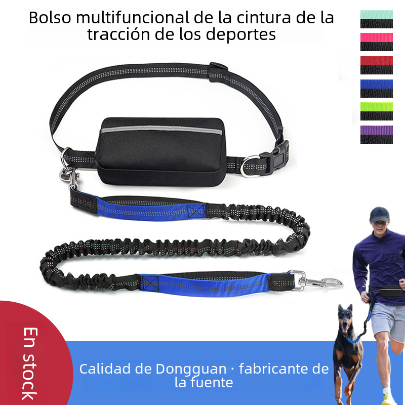 Pet Running Waist Bag with Leash
